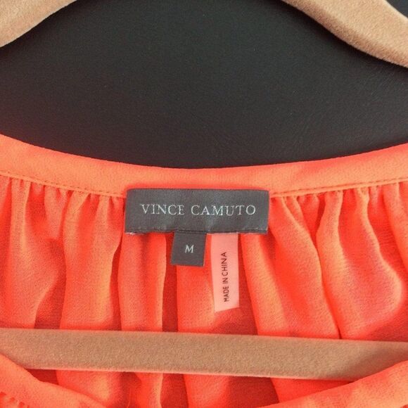 Vince Camuto  neon blouse size M - Picture 6 of 8